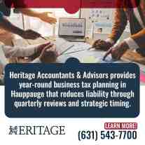 Accountants reviewing charts for business tax planning.